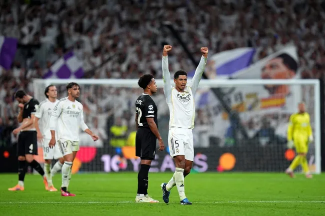 Bellingham le dio los tres puntos al Madrid en Champions [foto: Getty]