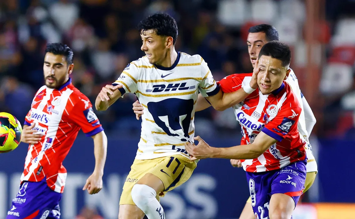 Las alineaciones de Pumas UNAM vs. Atlético San Luis por la Jornada 14 ...