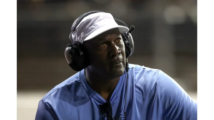 DARLINGTON, SOUTH CAROLINA - AUGUST 31: Michael Jordan, NBA Hall of Famer and co-owner of 23XI Racing looks on during the NASCAR Cup Series Cook Out Southern 500 at Darlington Raceway on August 31, 2025 in Darlington, South Carolina. (Photo by Jared C. Tilton/Getty Images)