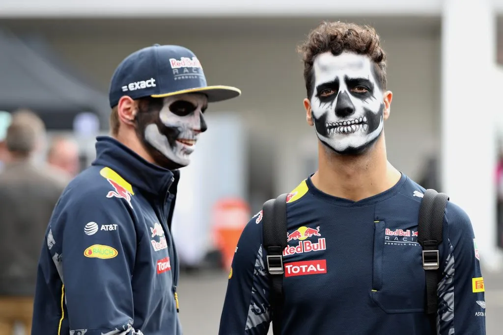 Max Verstappen y Daniel Ricciardo en el GP de México 2016 (GETTY IMAGES)