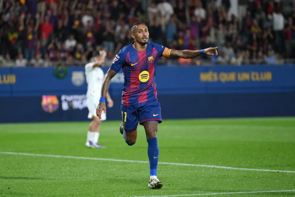 Raphinha no será parte del duelo de Barcelona ante Real Madrid. [Foto: Getty Images]