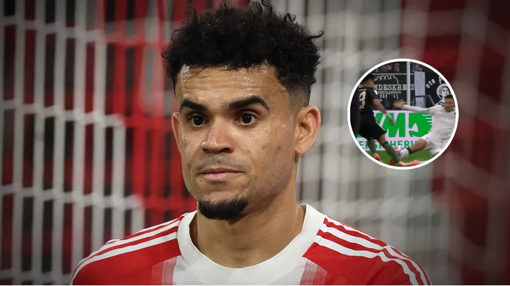 Luis Díaz recibió una dura patada