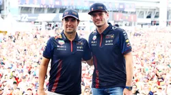 Checo Pérez y Max Verstappen