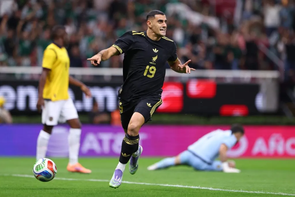 Germán Berterame le convirtió a Ecuador en el último amistoso de México (Getty Images)
