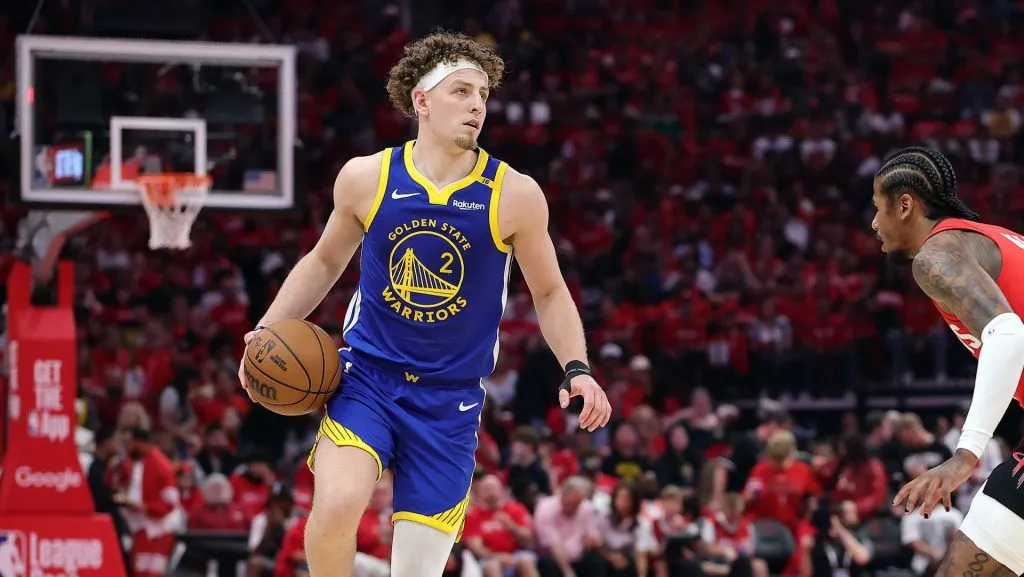 Brandin Podziemski fue duramente criticado por Steve Kerr. (GETTY IMAGES)