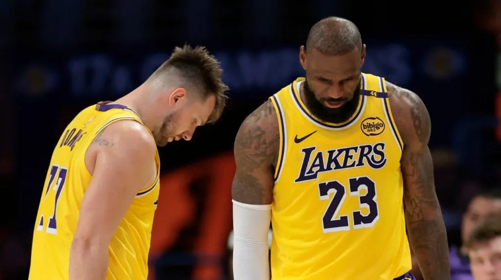 Doncic y LeBron están lesionados en Los Angeles Lakers. (Foto: Getty Images)