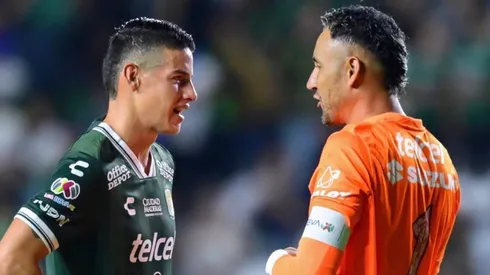 James y Keylor Navas fueron compañeros en Real Madrid.