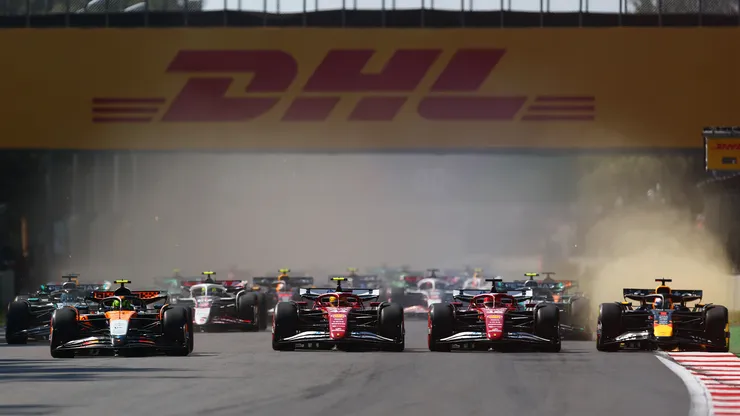 La largada del Gran Premio de México 2025