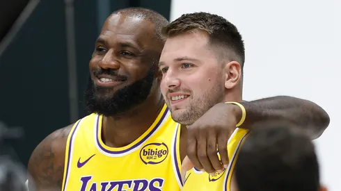 LeBron James y Luka Doncic, figuras de Los Angeles Lakers