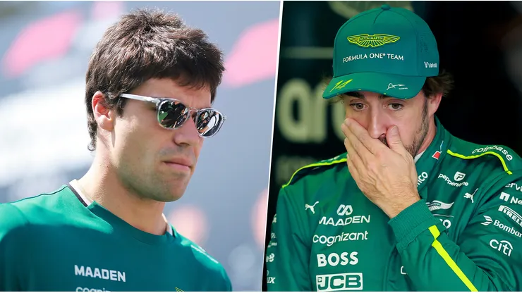 Lance Stroll y Fernando Alonso, pilotos de Aston Martin