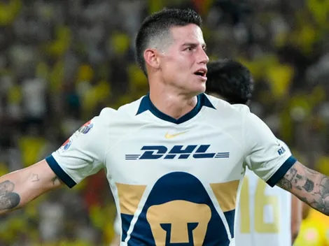 La afición de Pumas UNAM le da bienvenida a James Rodríguez