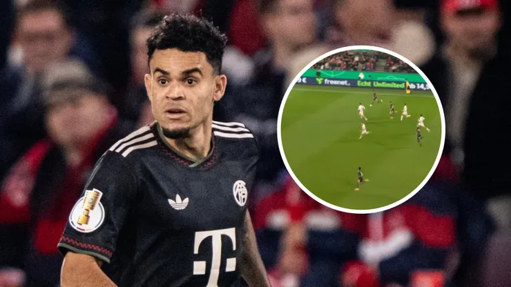 Luis Díaz y una jugada poco egoísta en Copa de Alemania.
