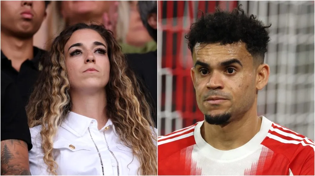 Rute Cardoso, esposa de Diogo Jota, y Luis Díaz. (Foto: Getty Images)