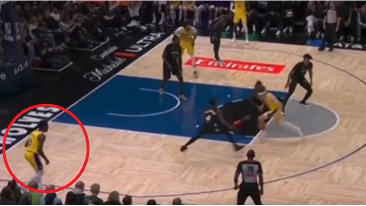 La jugada por la que critican a Bronny James.
