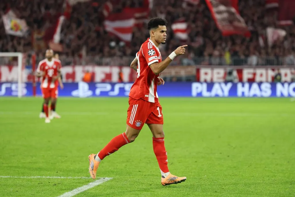 Luis Díaz convirtió 8 goles en 14 partidos con Bayern Múnich (Getty Images)