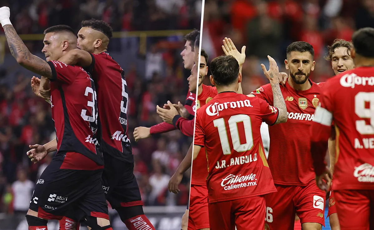 Las alineaciones de Atlas vs. Toluca por el Apertura 2025