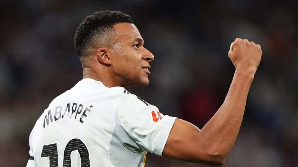 Kylian Mbappe fue la gran figura de una nueva victoria del Real Madrid. (GETTY IMAGES)