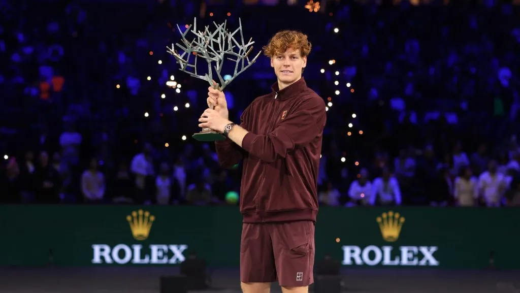 Jannik Sinner se quedó con el Masters 1000 de París este domingo 2 de noviembre. (GETTY IMAGES)