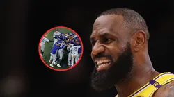 LeBron James reaccionó a la jugada que le dio el título a los Dodgers.