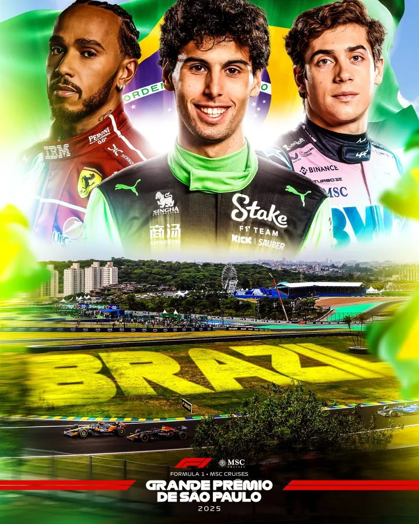 Poster del Gran Premio de Brasil 2025 (@F1)