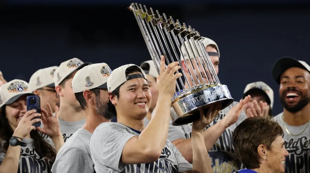 Shohei Ohtani lleva dos títulos en la Serie Mundial. (Foto: Getty Images)