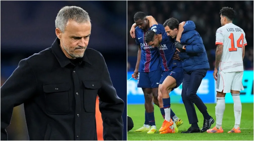 Luis Enrique habló de la falta de Luis Díaz a Hakimi. (Foto: Getty Images)