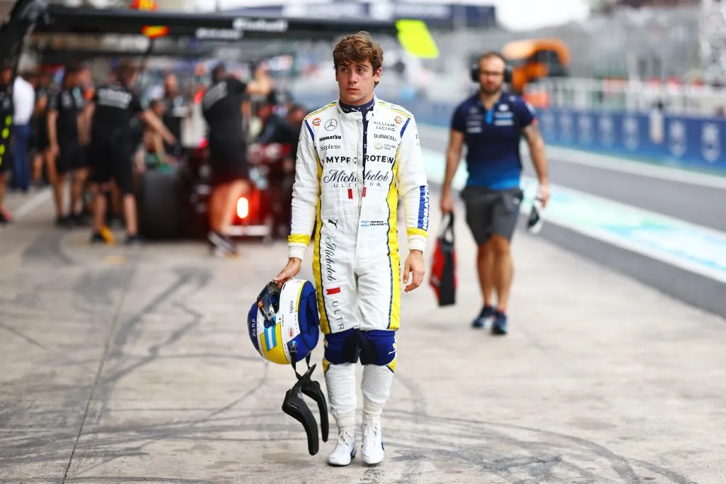 Franco Colapinto en el Gran Premio de Brasil en 2024 con Williams (Getty Images)