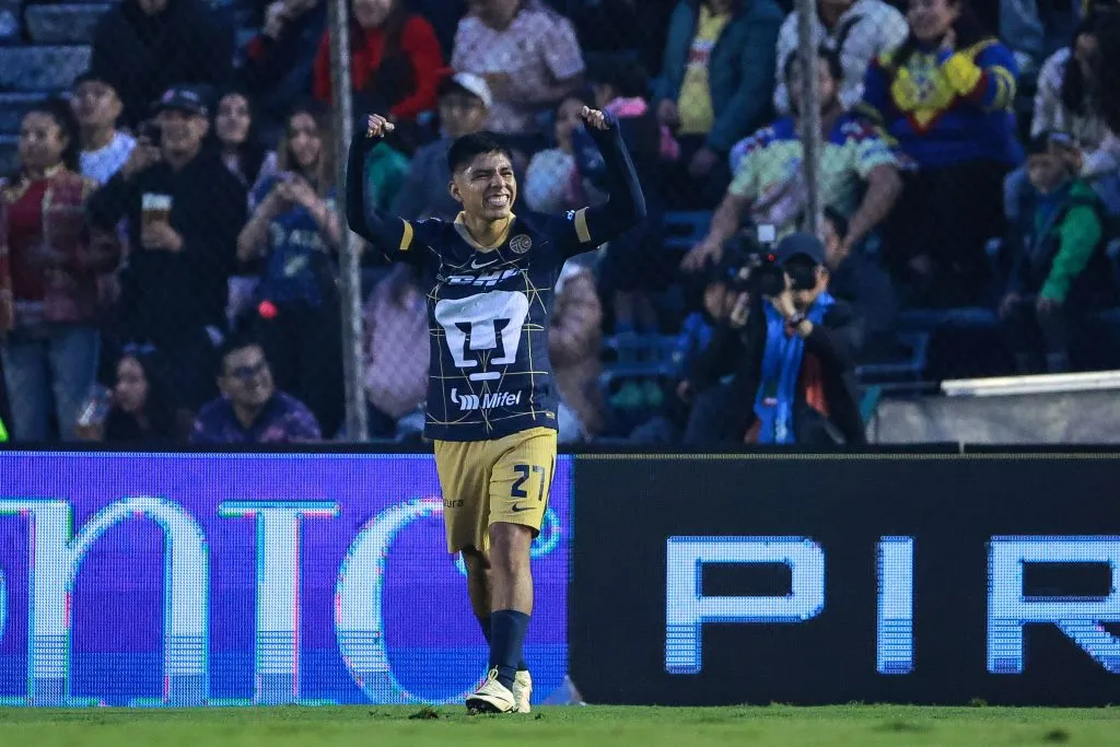 Piero Quispe en Pumas UNAM (Getty Images)