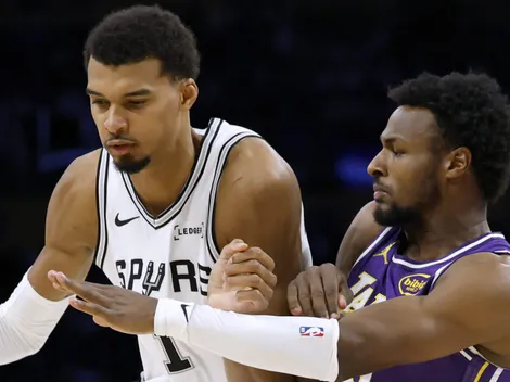 La humillación de Wembanyama a Bronny James, hijo de LeBron