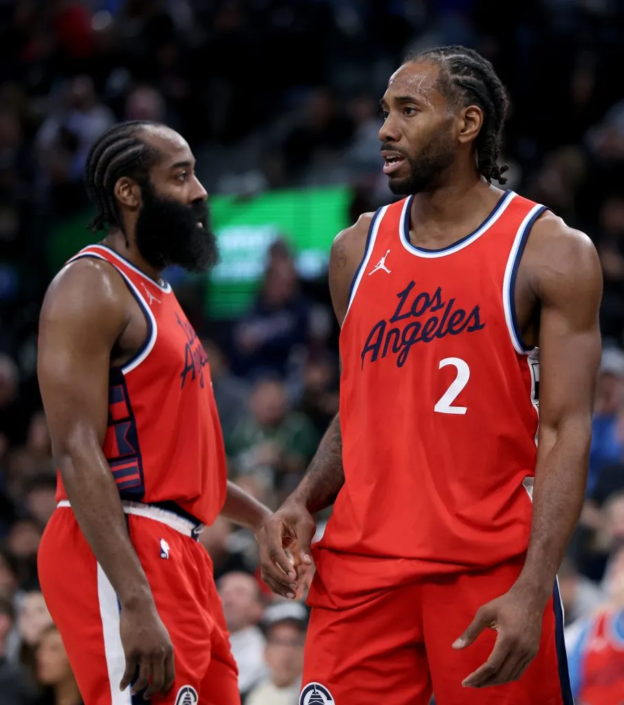 Kawhi Leonard y James Harden en Los Angeles Clippers (GETTY IMAGES)