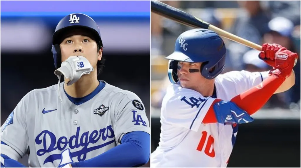 Ohtani y el primer refuerzo de Dodgers para el 2026. (Foto: Getty Images y X / @DodgersTailgate)