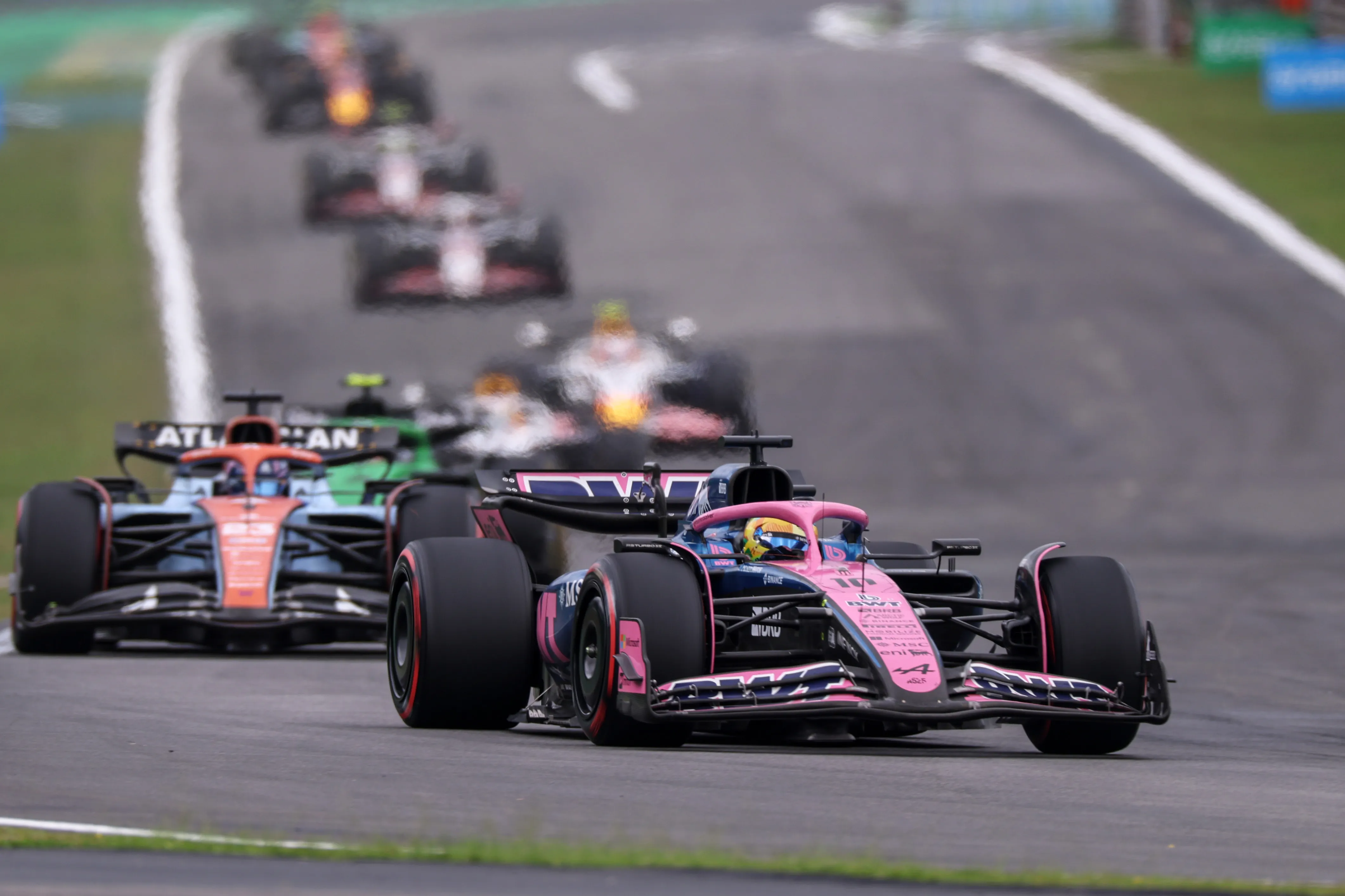 Pierre Gasly está siendo la sorpresa del GP de Brasil (GETTY IMAGES)