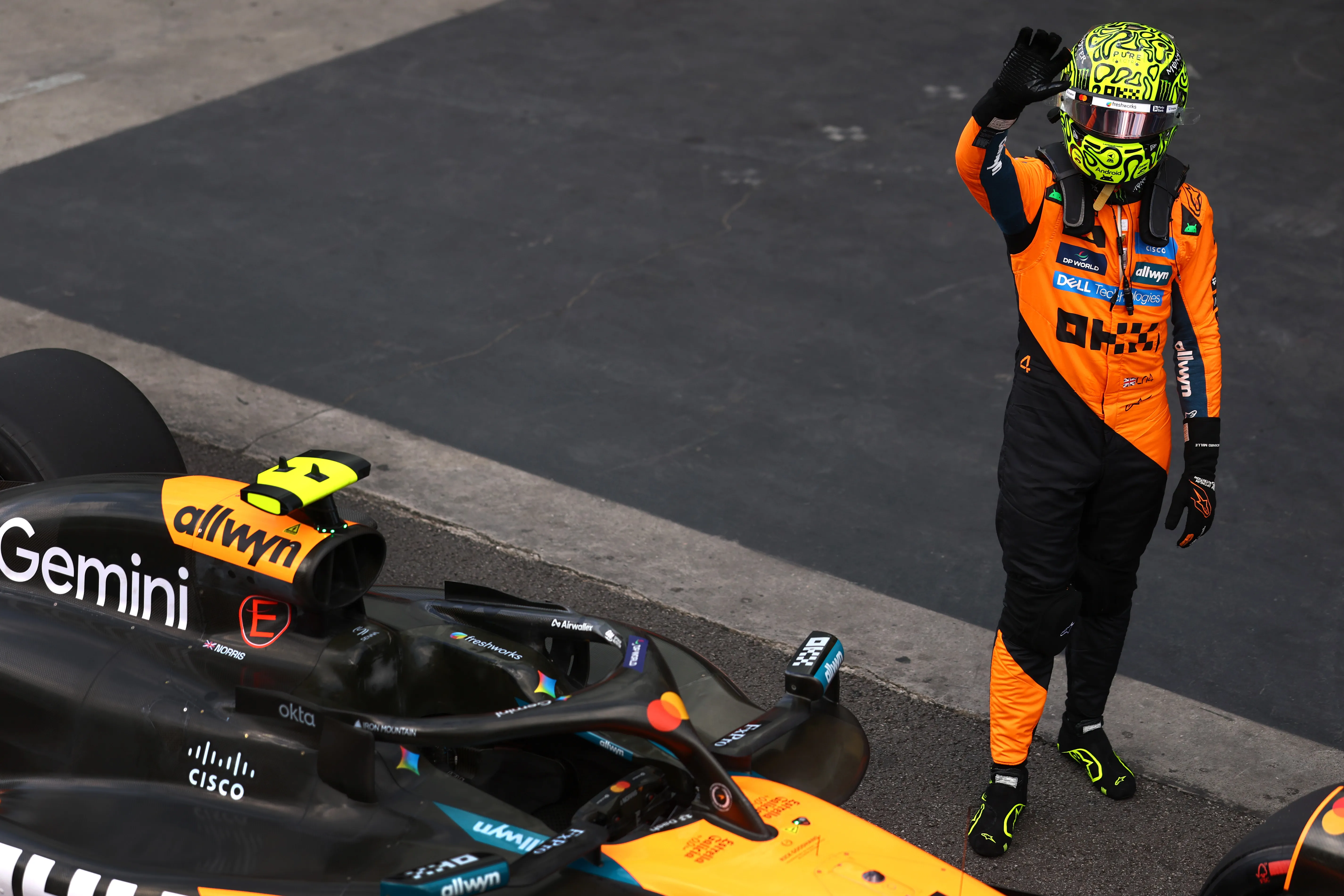 Lando Norris en Interlagos 2025 (GETTY IMAGES)