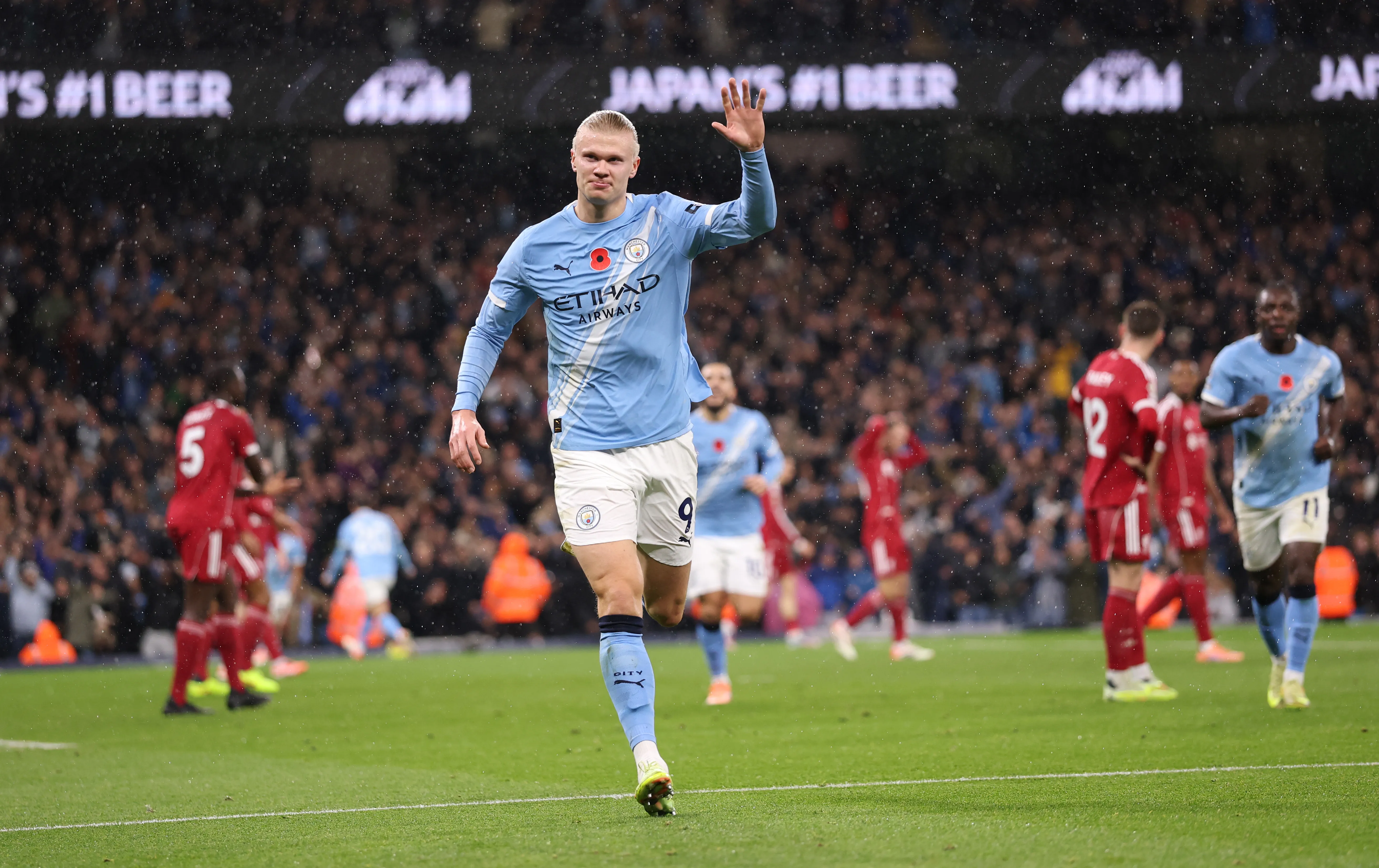 Haaland erró un penal pero también marcó un gol [Foto: Getty]