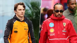 Oscar Piastri y Lewis Hamilton