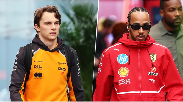 Oscar Piastri y Lewis Hamilton