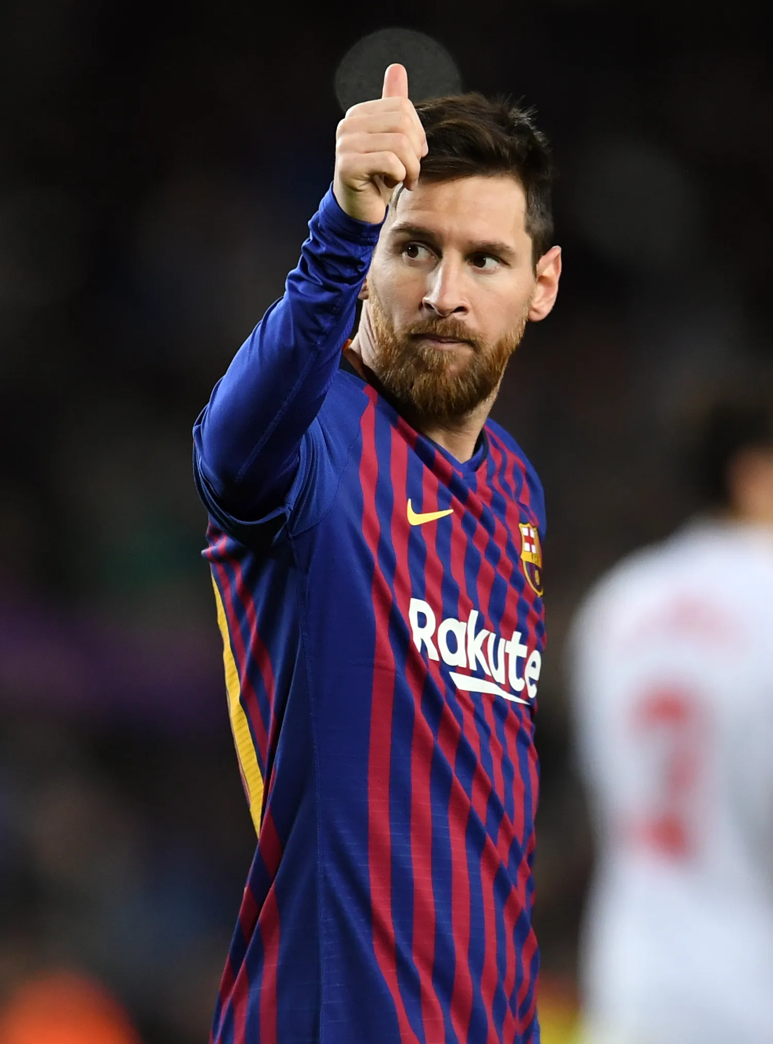 Lionel Messi con la playera de Barcelona (GETTY IMAGES)