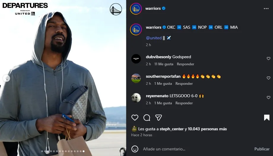 Melton ya viaja con los Warriors y está cerca de volver a jugar. (Foto: Instagram / @warriors)