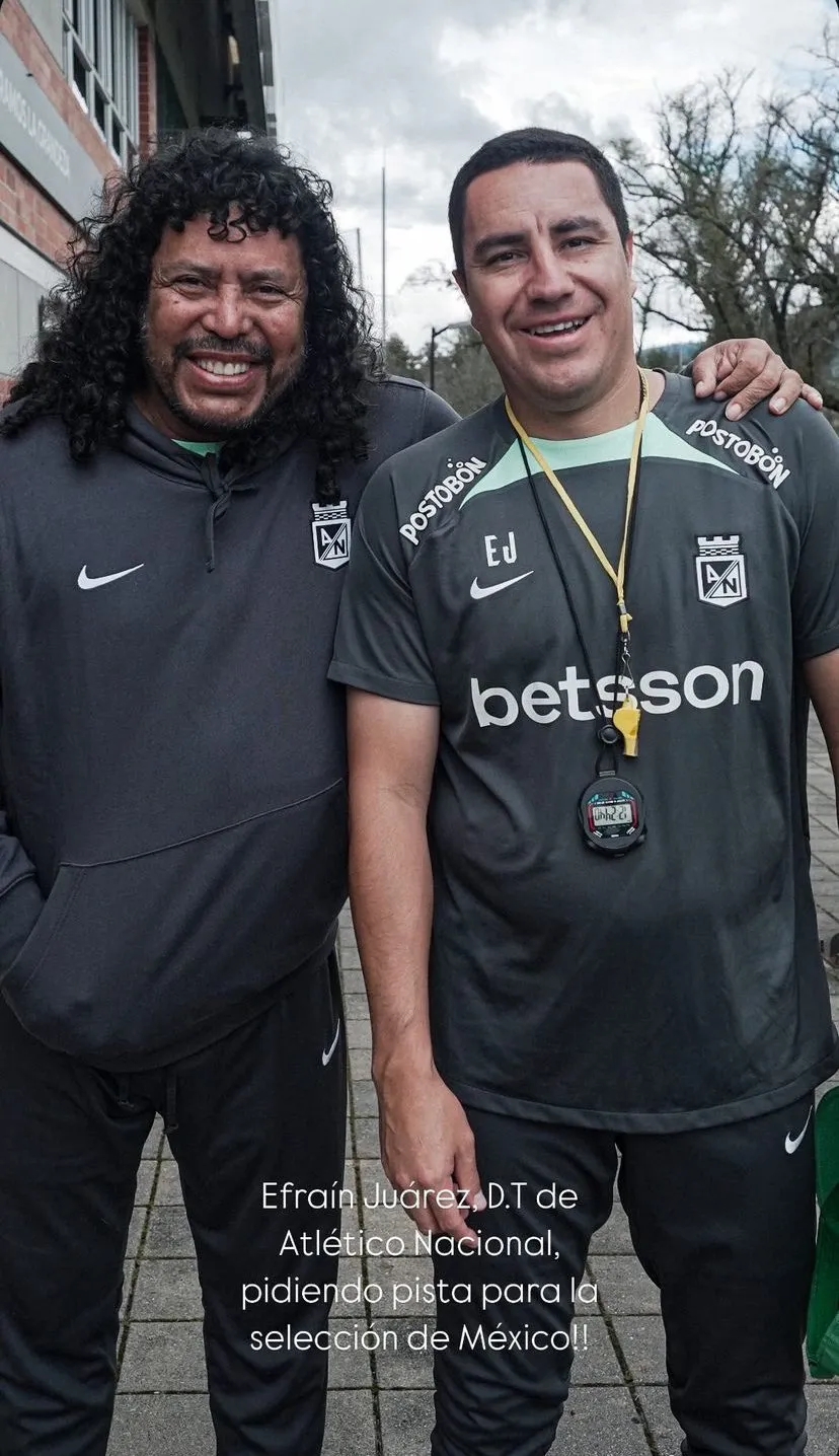 Efraín Juárez y René Higuita en Atlético Nacional (@higuitarene1)