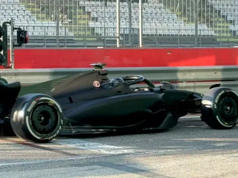 Las primeras imágenes de Checo Pérez en los test