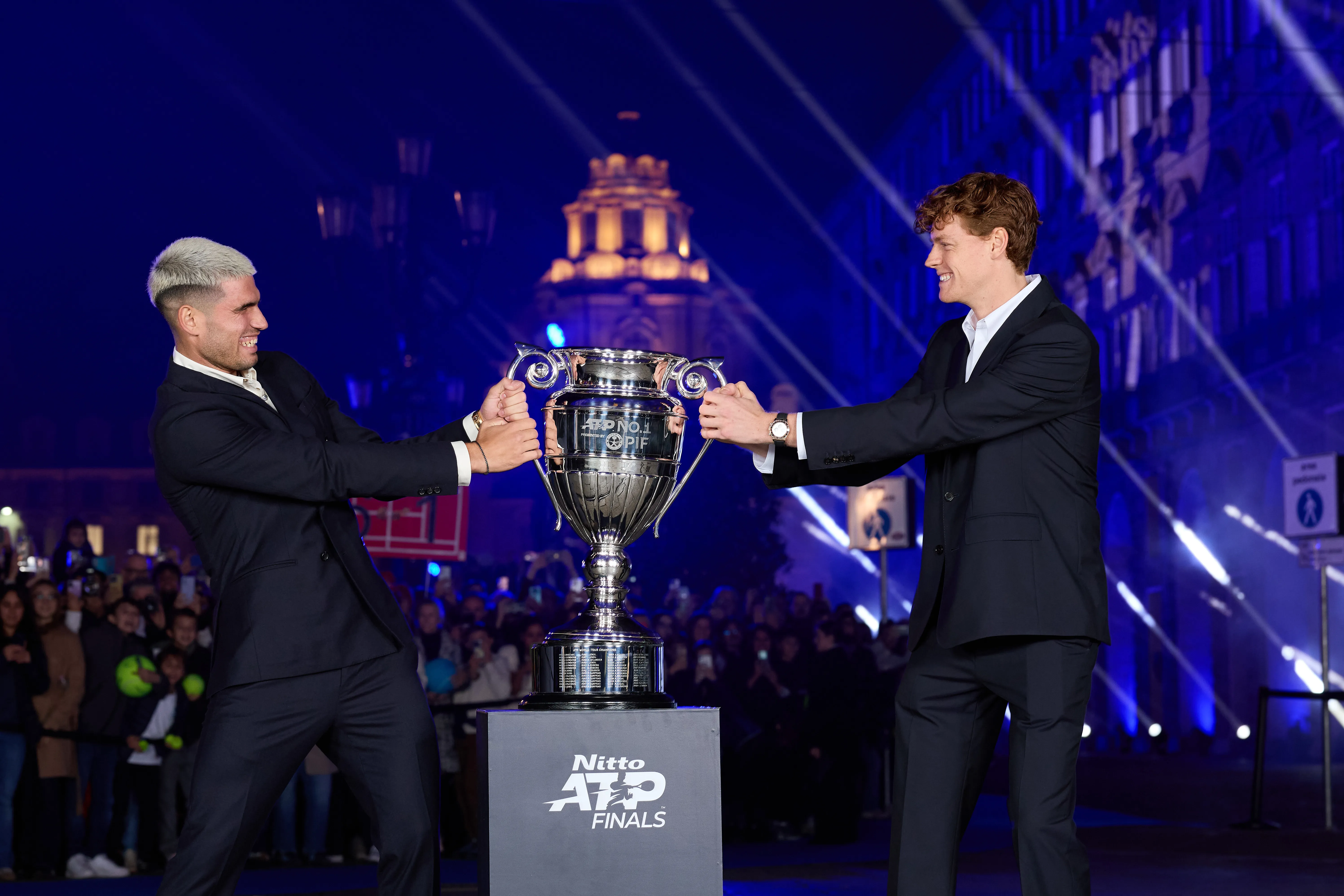 Carlos Alcaraz y Jannik Sinner, los favoritos del ATP Finals (Getty Images)