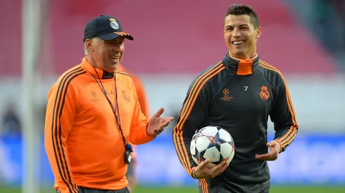 Carlo Ancelotti y Cristiano Ronaldo en Real Madrid