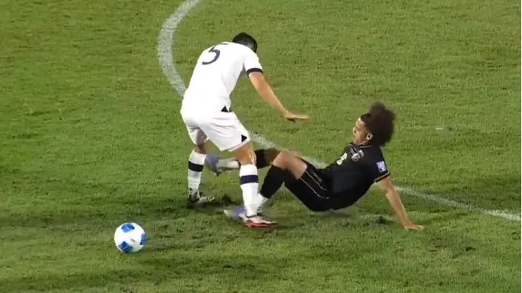 Carrasquilla casi lesiona a otro jugador pero en selección.