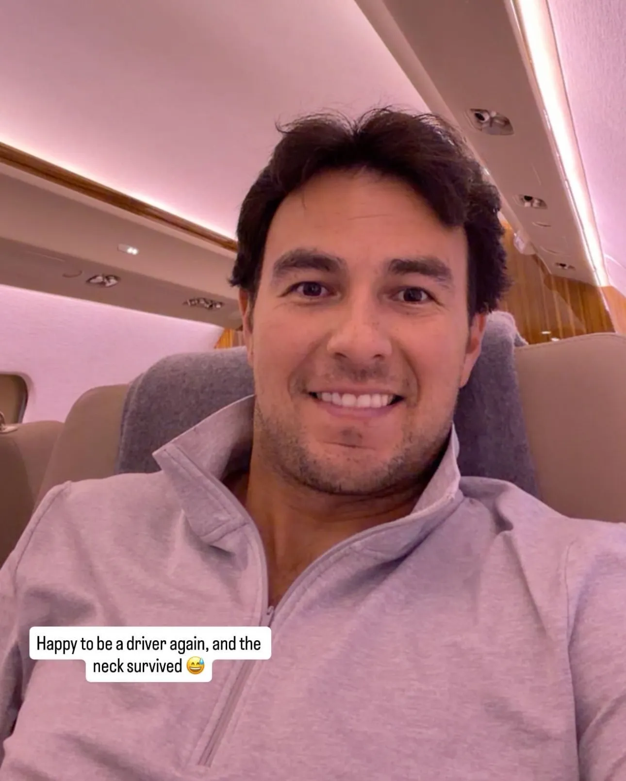 El posteo de Checo Pérez en redes sociales