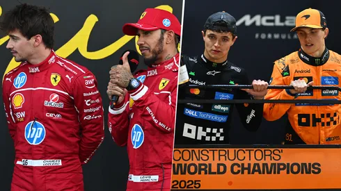 Pilotos de Ferrari y McLaren en la temporada 2025 de la F1