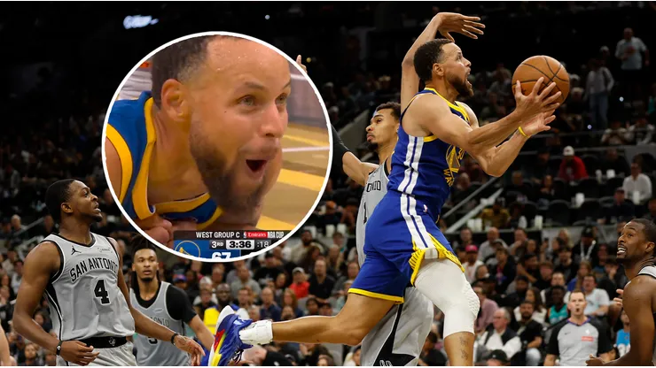 Stephen Curry brilló en la victoria de los Warriors ante San Antonio Spurs