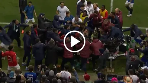 Batalla campal en Estados Unidos vs. Paraguay.