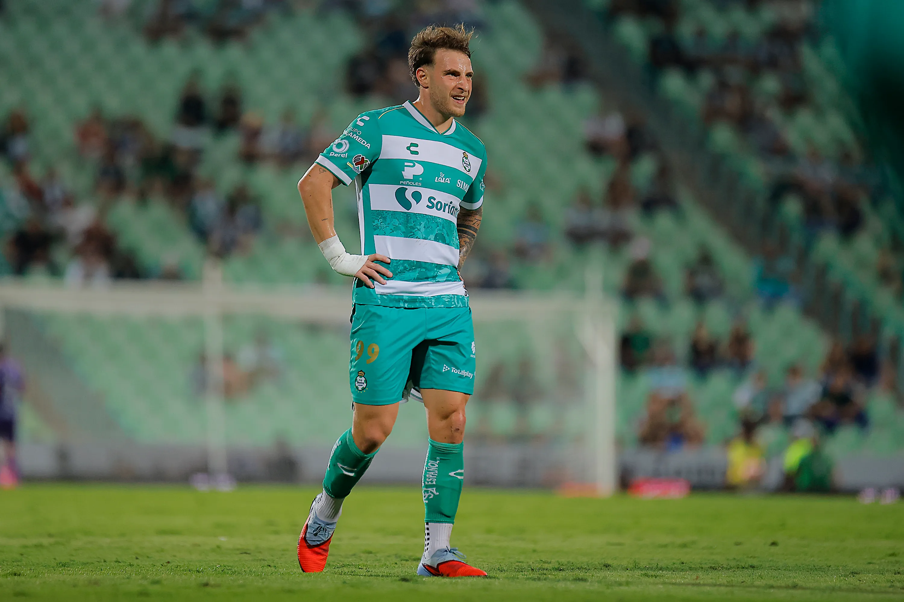 Bruno Barticciotto sufrió varias lesiones en Santos Laguna (Getty Images)