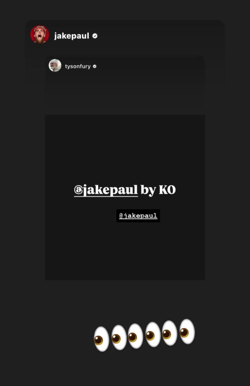 La predicción que Tyson Fury dio para la pelea de Jake Paul vs. Anthony Joshua. (CAPTURA DE PANTALLA)