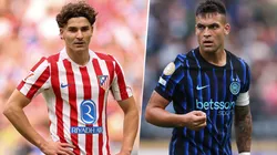 Julián Álvarez y Lautaro Martínez, frente a frente en Madrid por la UEFA Champions League 2025-26